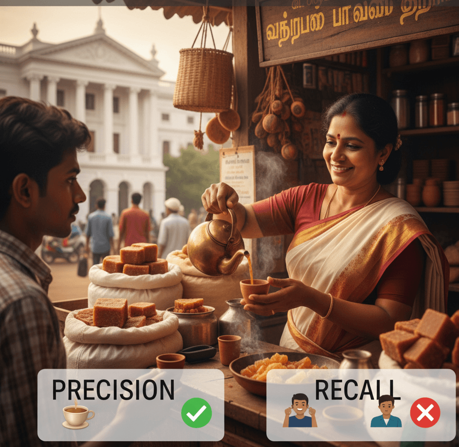 Precision and Recall in Machine Learning: A Jaffna Tea Shop Story