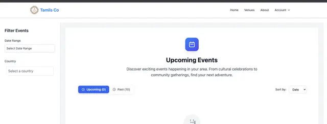 Tamils.co Events Listing Website