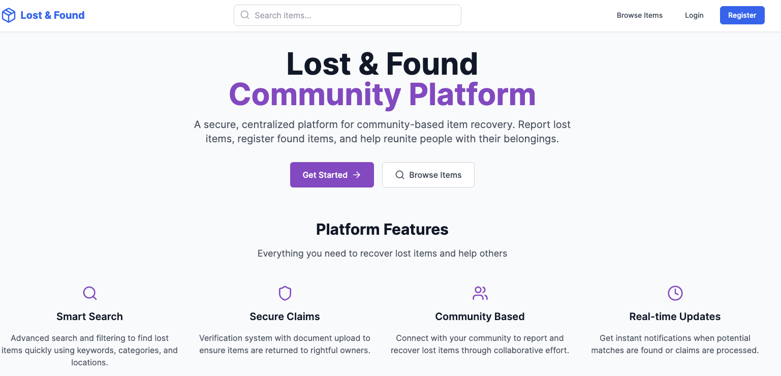 finderHub - Lost & Found Community Platform